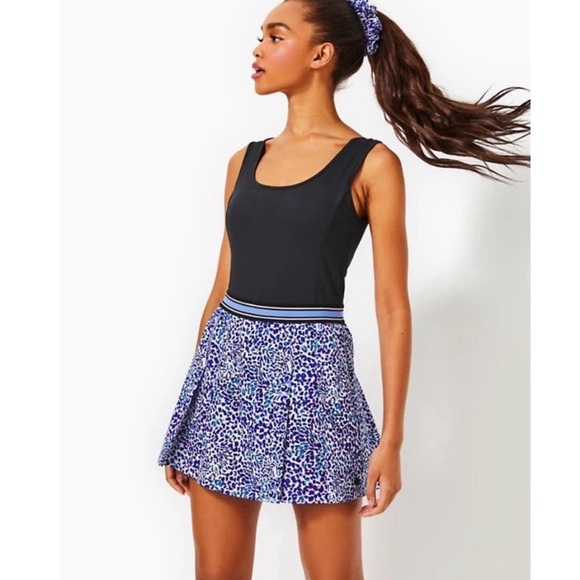 Lilly Pulitzer Vibrant Blue Animal Print Skirt - Picture 1 of 16